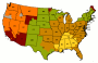 UPS delivery time map