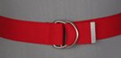 red D-ring web belt