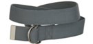 gray cotton dee-ring belt