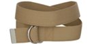 khaki cotton dee-ring belt
