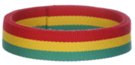 1-1/4" rasta striped acrylic webbing