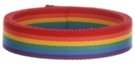 six-tone rainbow striped webbing