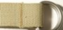 bar tack stitch on D-ring belt