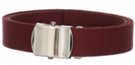 acrylic burgundy military belt 6-pack