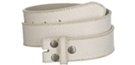 white cracked leather snap buckle belt straps