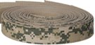 digital camo print on khaki webbing straps