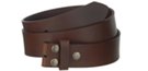brown 1-1/2 inch solid leather belt straps