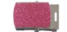 glitter fuchsia steel military-style buckle