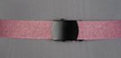 glittery pink 1-1/4" webbing