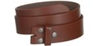 brown smooth leather snap buckle belt straps