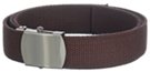 long cotton dark brown military belt pack