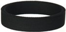 black 1-1/4" medium heavy weight cotton webbing
