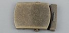 antique brass military style buckle