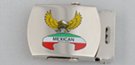 Mexican eagle decal military-style buckle