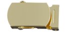 flat face brass plate military 1" buckle