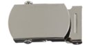 flat face nickel polish military 1" buckle