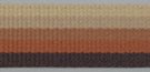 five-tone brown striped webbing