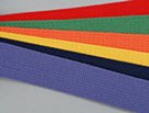 rainbow of solid color webbing