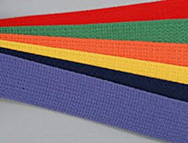 rainbow of solid color webbing