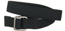 black cotton square-ring belt