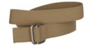 khaki cotton square-ring belt