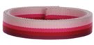 five-tone pink striped webbing