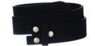black suede leather belt strap