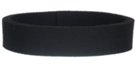black 1-1/4" medium weight acrylic webbing