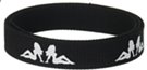 double white mudflap girls on black webbing