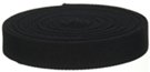 mini-roll of black acrylic webbing
