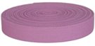 mini-roll of mauve cotton webbing