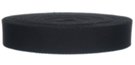 mini-roll of black acrylic economy webbing