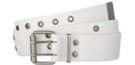 white double eyelet cargo belt