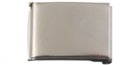 distressed nickel flip-top buckle