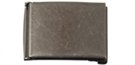 gunmetal flip-top buckle