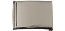 nickel polish flip-top buckle