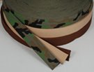 rolls of wide military belt webbing